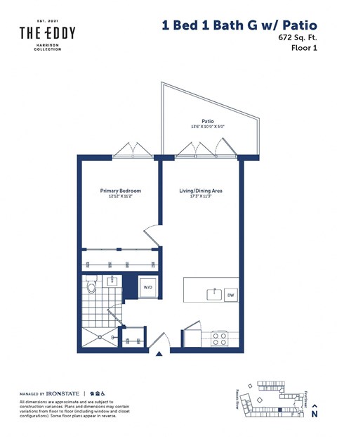 this is a floor plan of a 1 bed 1 bath d floor plan